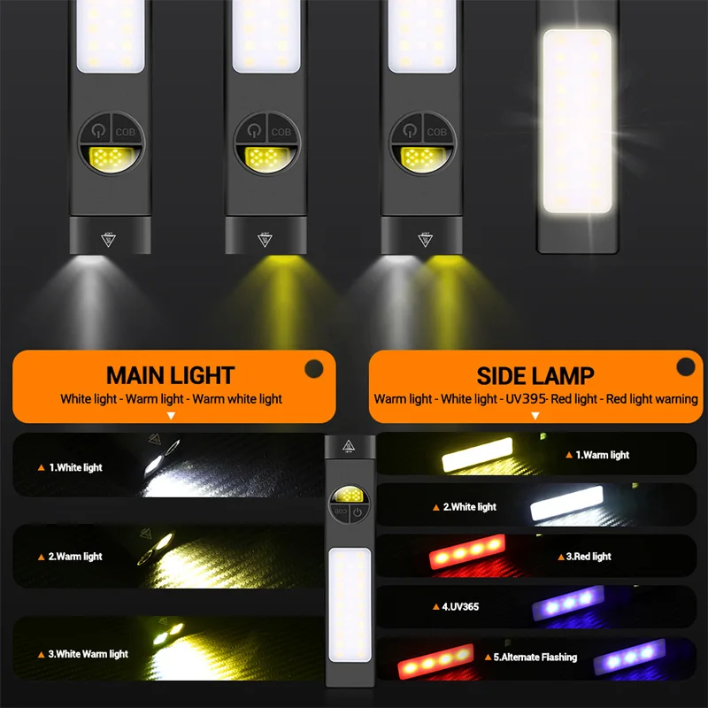 Senter Multifungsi COB+LED den - Outdoor Lighting Black ulasan dan harga