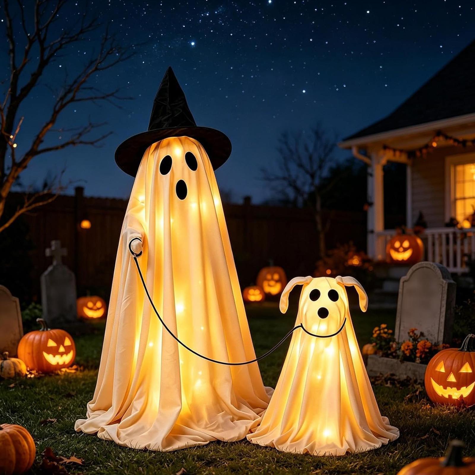 Set Anjing Hantu Berlampu LED  - Outdoor Lighting Effects ulasan dan harga